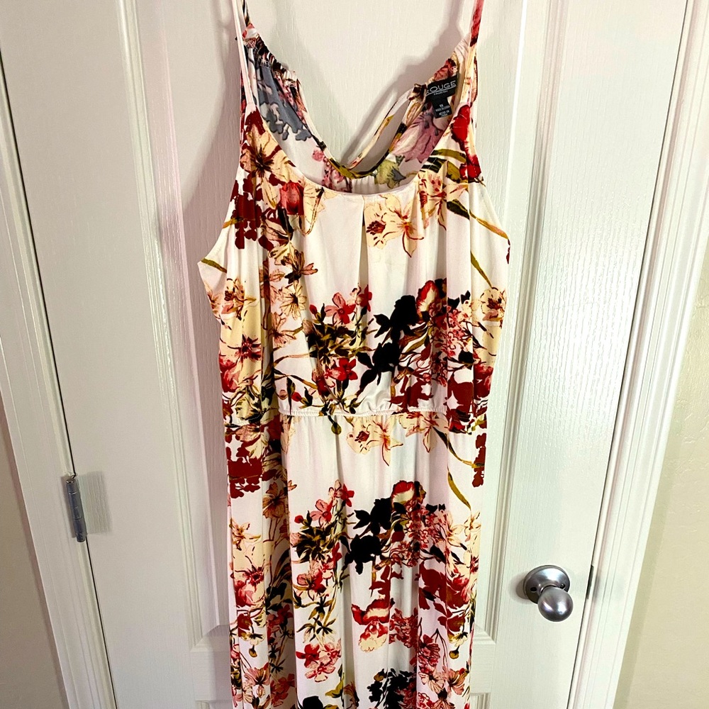 Floral print maxi dress